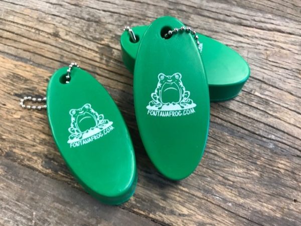 Fontana Frog floating key chain green color