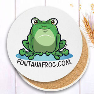 round frog coaster
