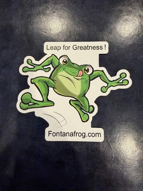 Leap for Greatness Frog Magnet